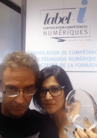 Nadia Benbouya et Alexandre Giannoli - 2 des 3 concepteurs de la formation Label i